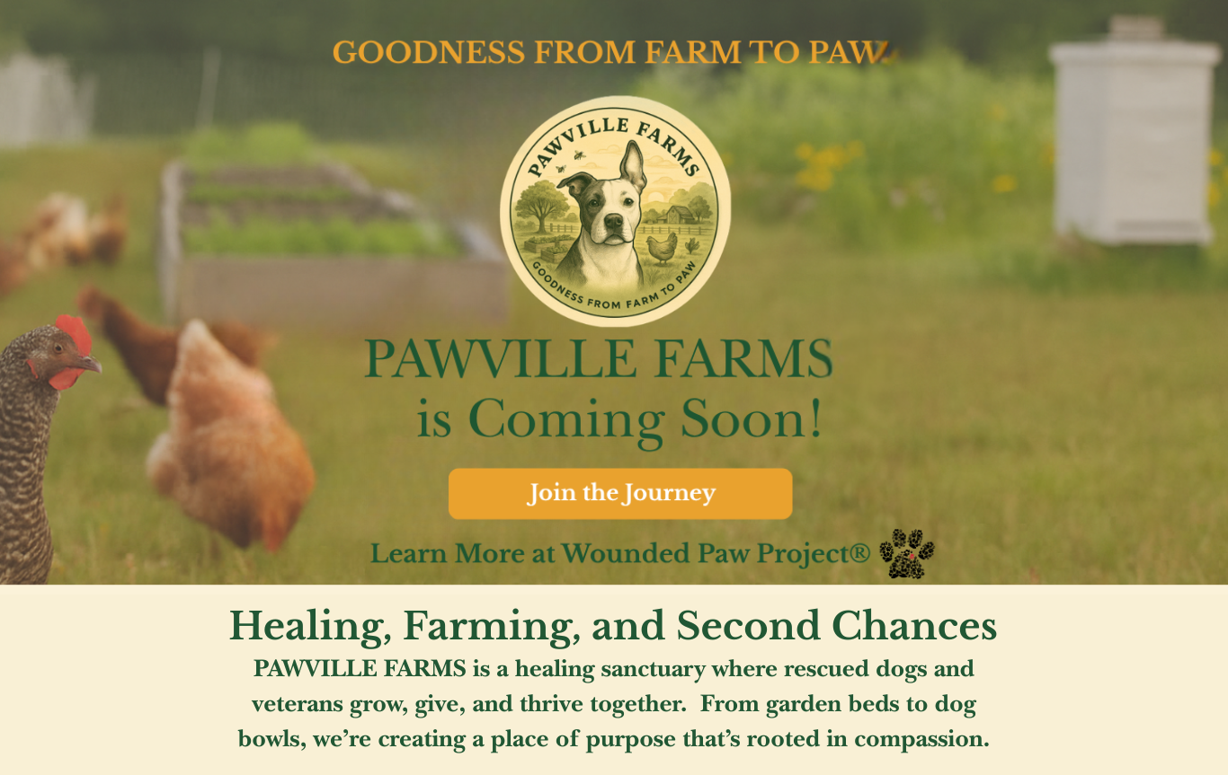 PAWVILLE FARMS Landing page